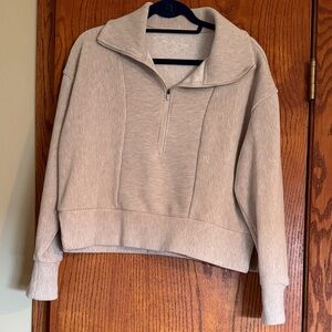 Pale Heather Quarter-Zip Pullover